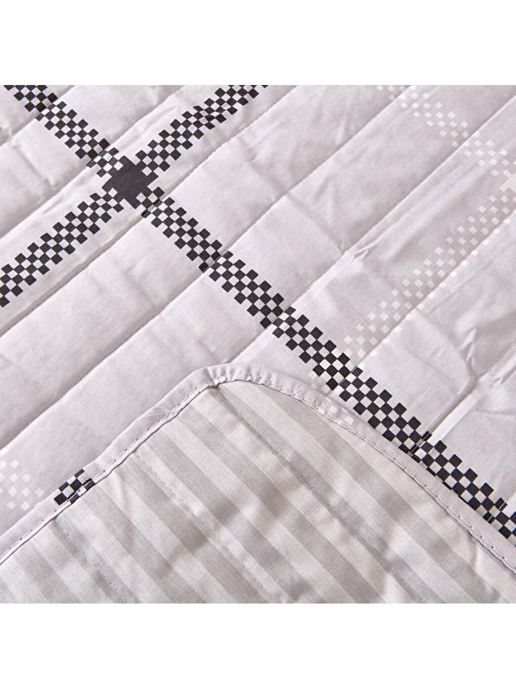 Soft Kamer Çift Kişilik Yatak Örtüsü - Gri - 200x230 cm-2