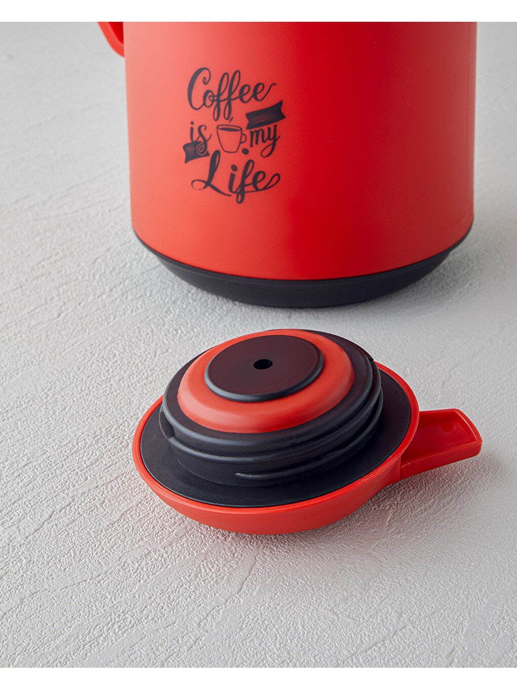 Good Mood Leora PP – Cam Termos 1L Kırmızı-2