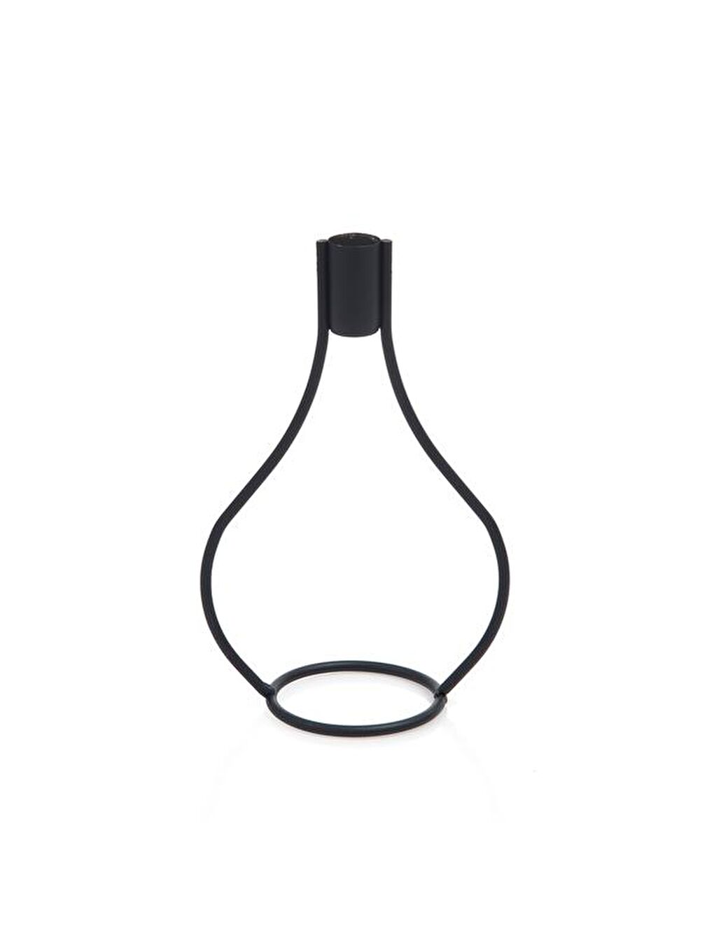 Dekoratif Vazo Şamdan - Siyah - 21x13x8 cm-2