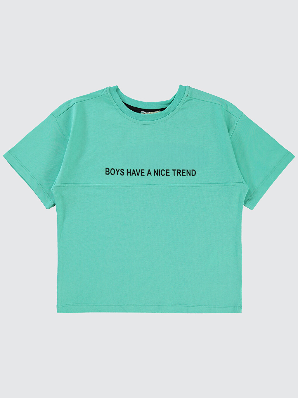 Yeşil Boys Erkek Çocuk Tişört 6-9 Yaş Mint
