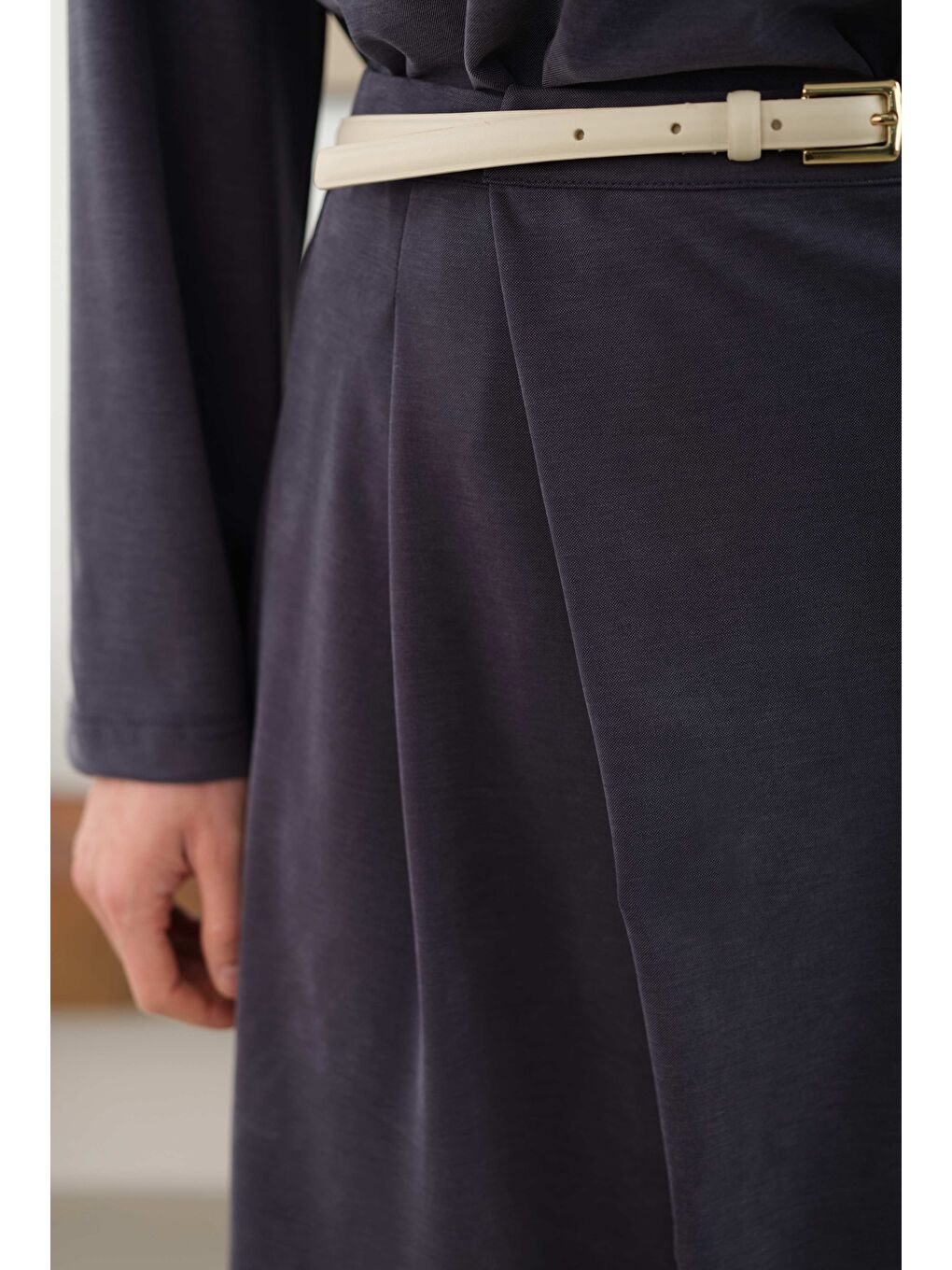 Taşlanmış Modal Takım Lacivert-1