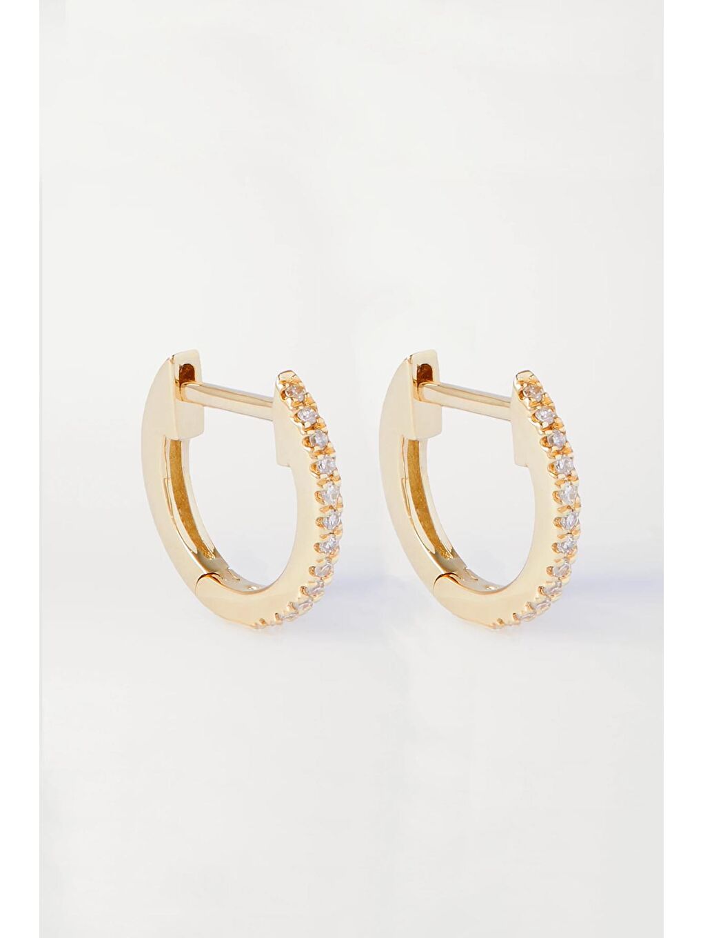 Sarı Mix Match Çoklu Kombin Taşlı Altın Kaplama Halka Küpe