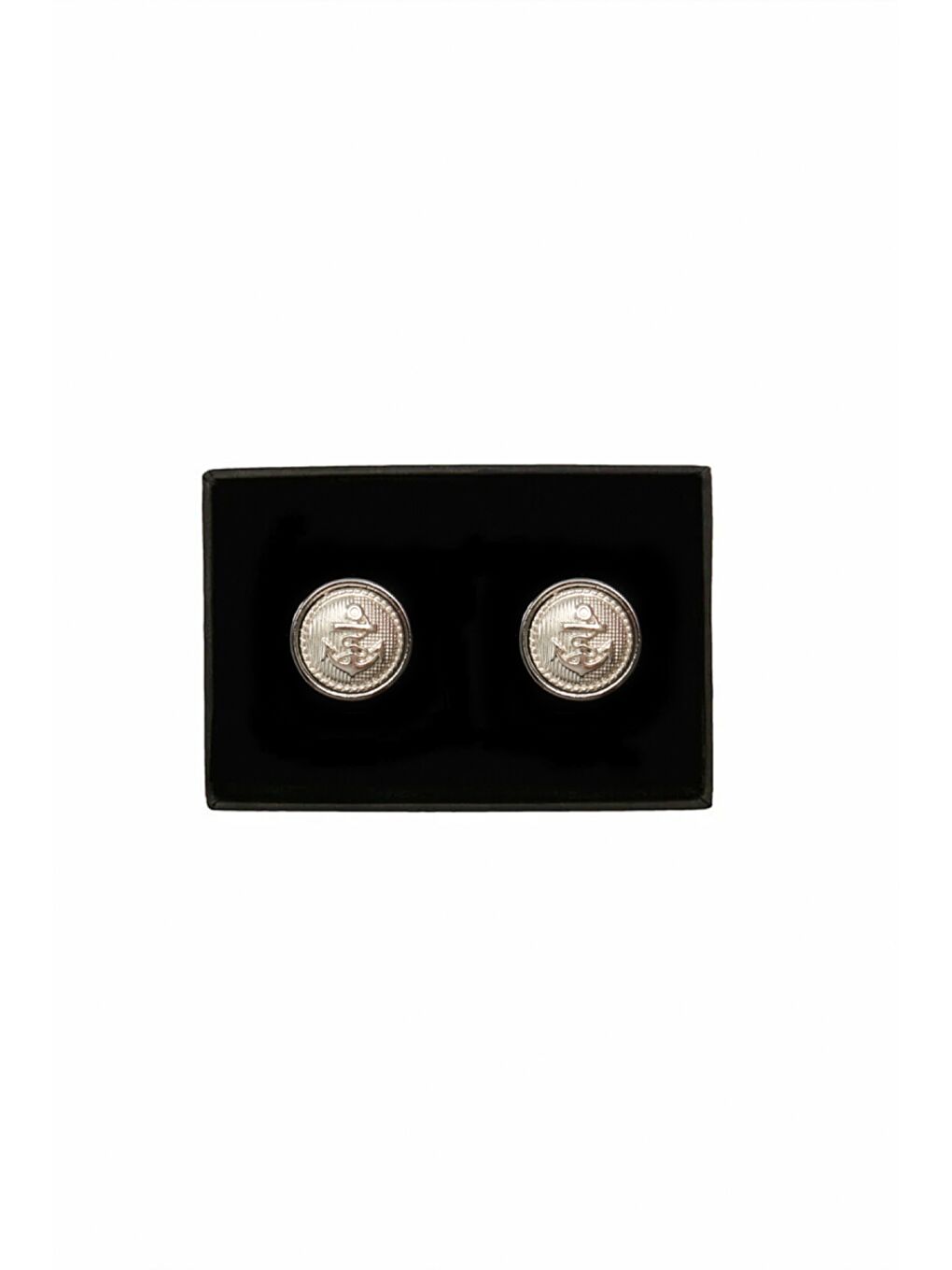 Erkek Gri Düz Gri Klasik Kol Düğmesi