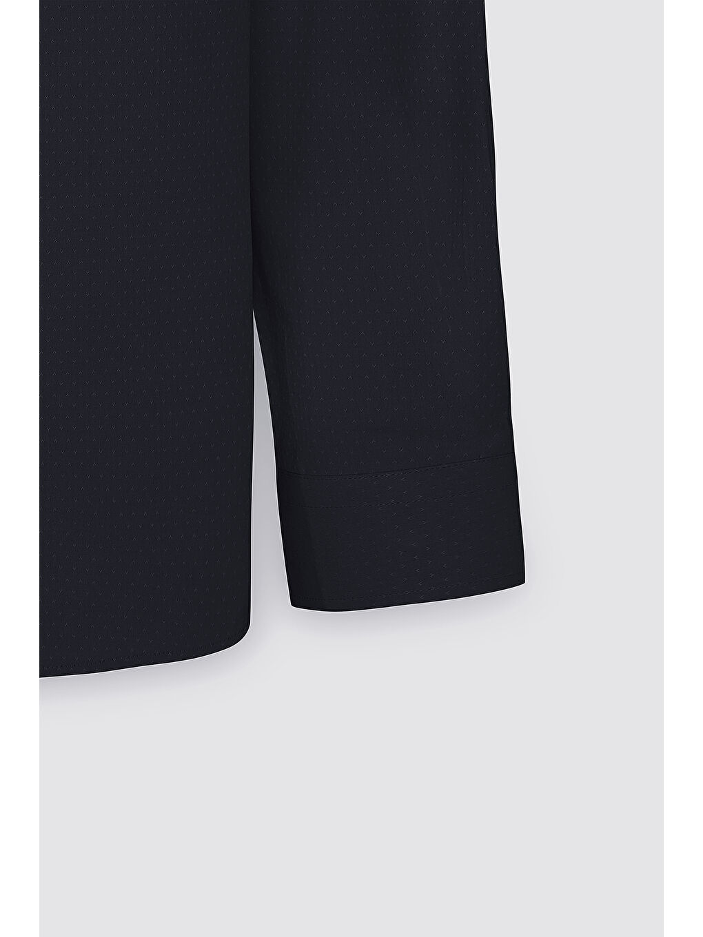 Erkek Siyah Slim Fit Dar Kesim Klasik Yaka Pamuklu Armürlü Gömlek-9