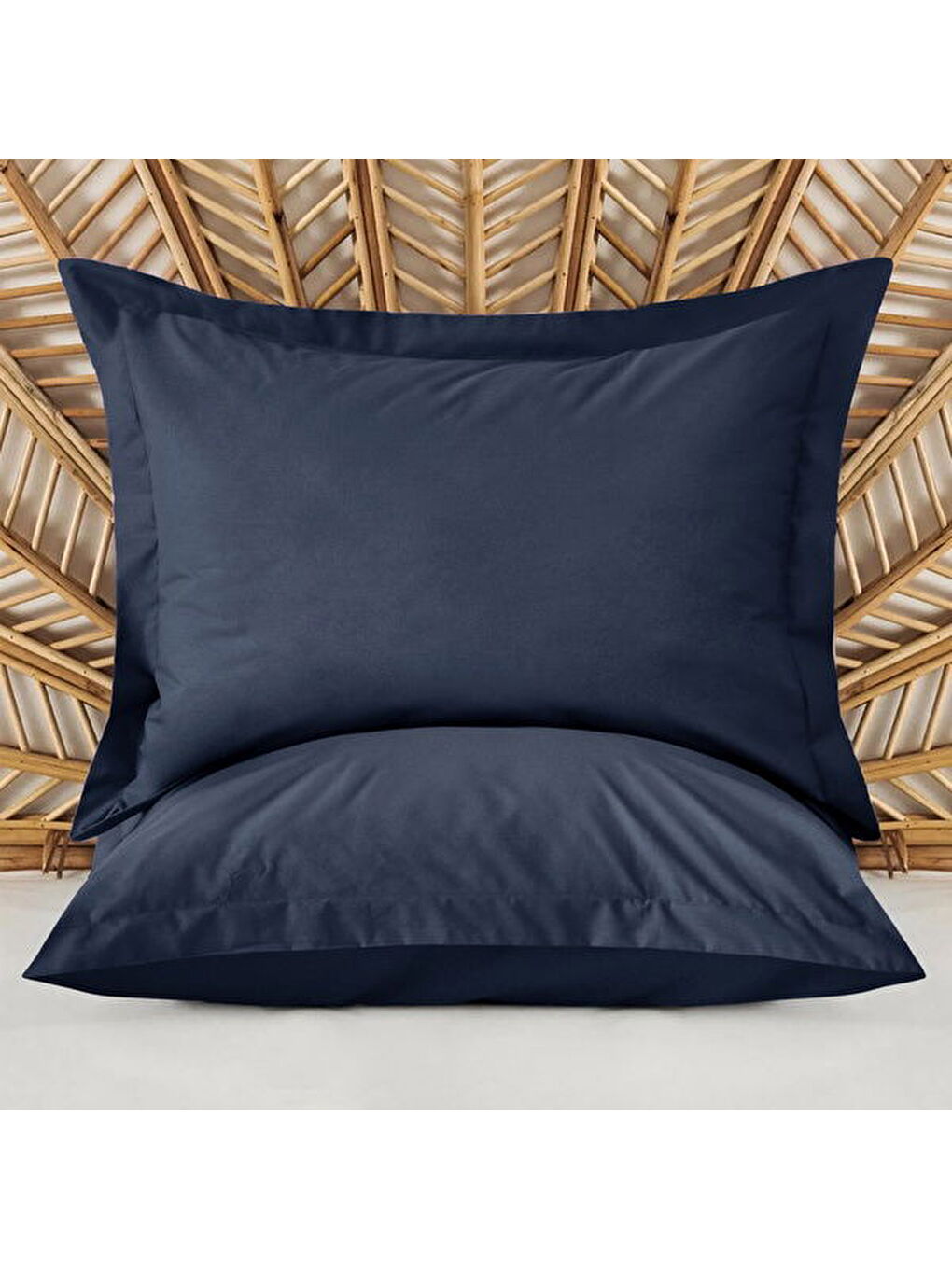 Soft Oxford 2'li Yastık Kılıfı - Lacivert - 50x70 cm