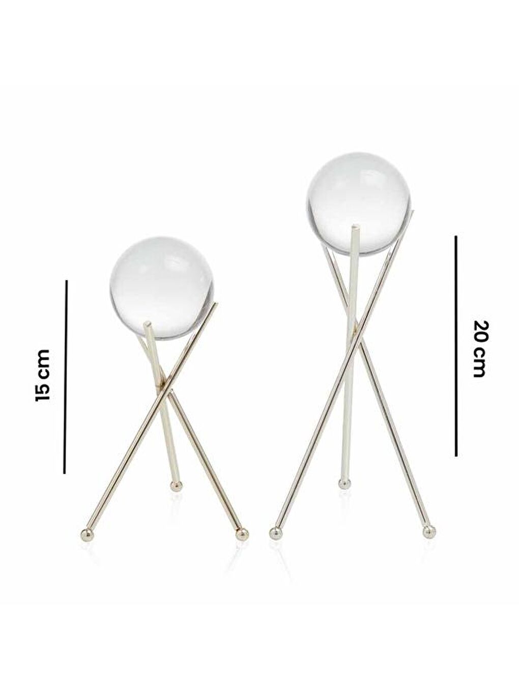 Gri Dekoratif Cam Küreler-7