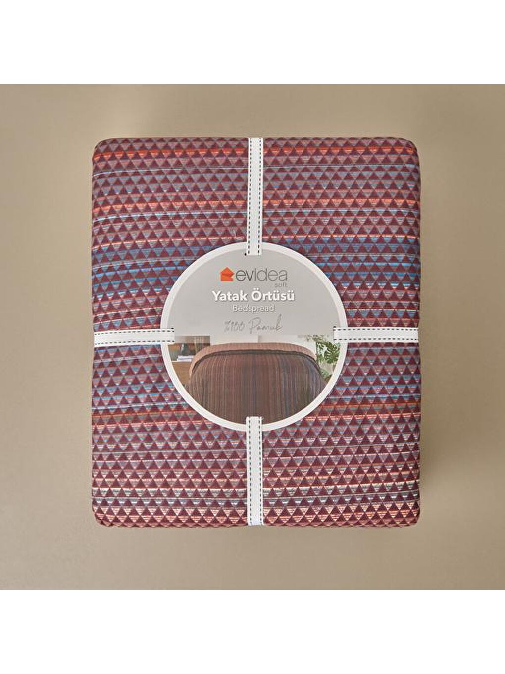 Karışık Soft Mina Çift Kişilik Yatak Örtüsü - Renkli - 200x230 cm-1