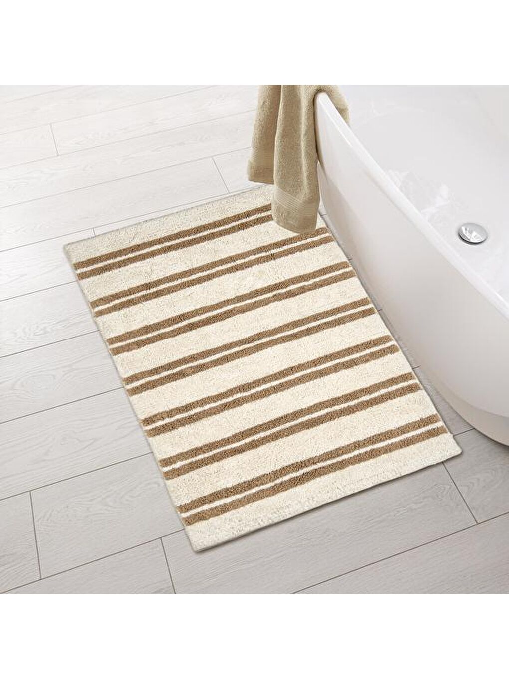 Evidea Soft Renata Banyo Paspası - Beyaz - 60x100 cm - 4