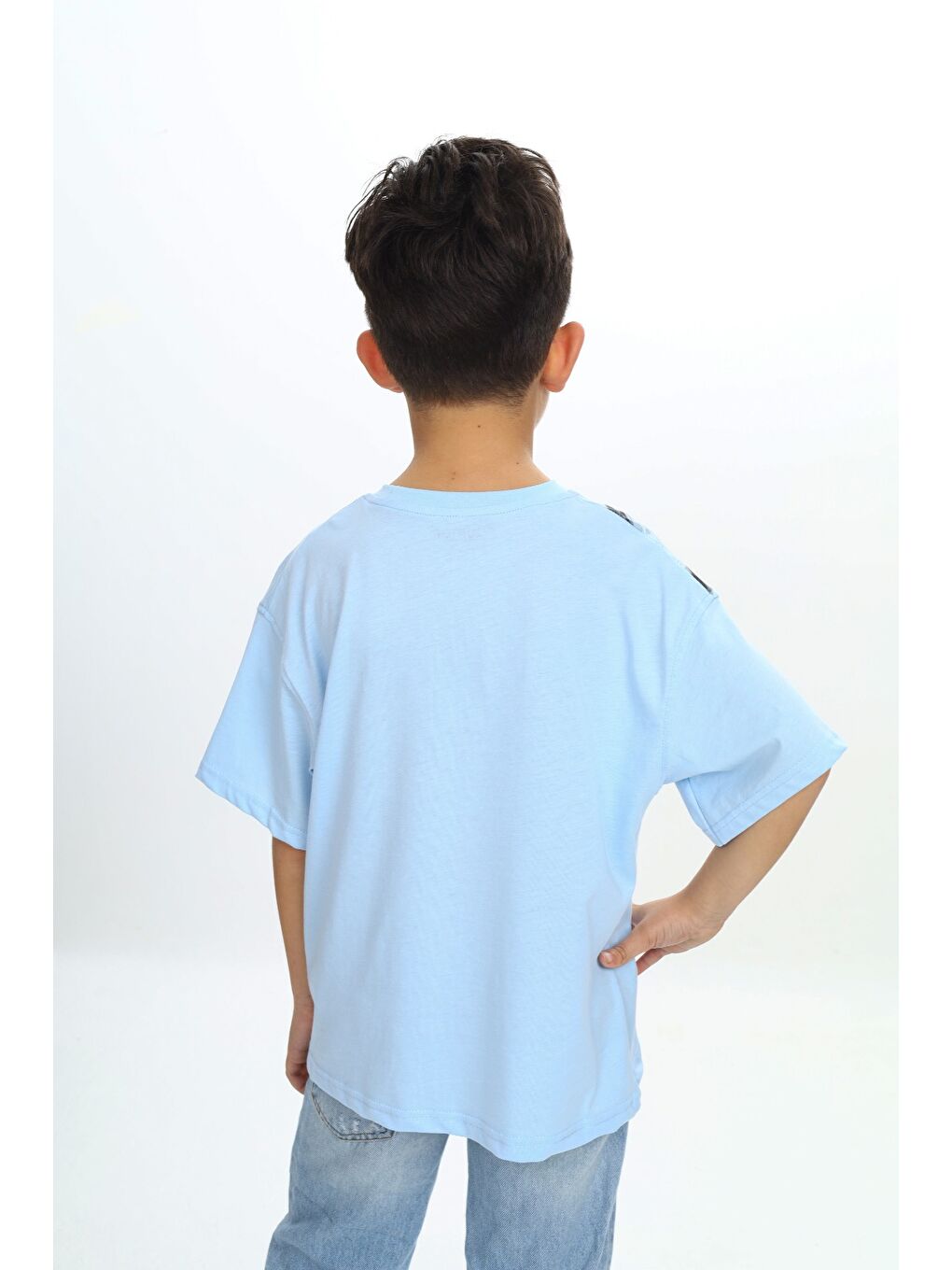 Petrol Erkek Çocuk Creatıve Sis Baskılı Tişört-3