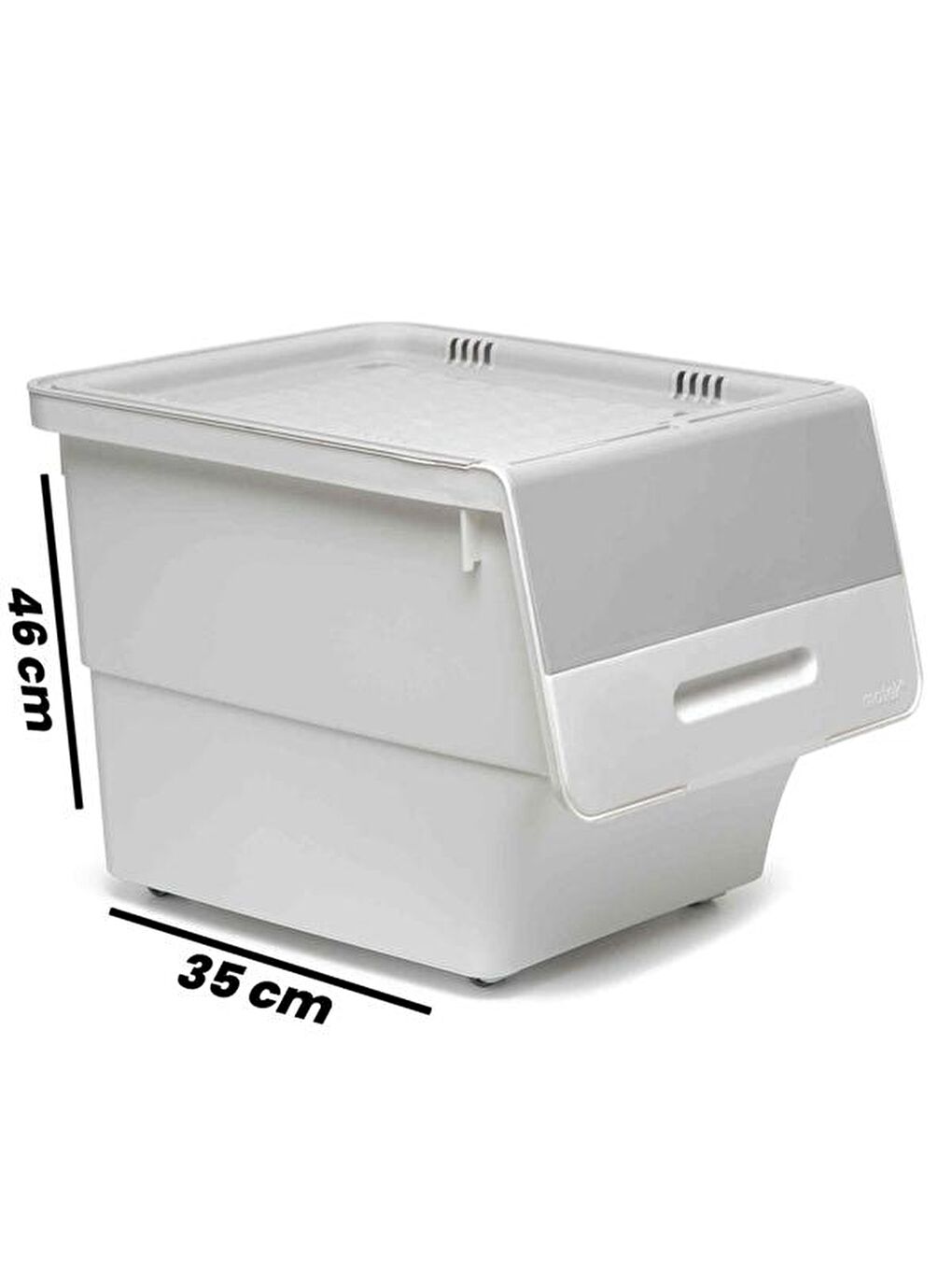 Beyaz Tekli Organizer ve Oyuncak Kutusu - 33 lt-5