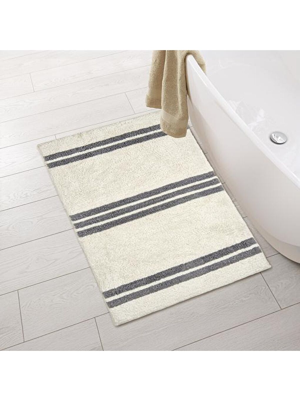 Evidea Soft Lucia Banyo Paspası - Beyaz - 60x100 cm - 3