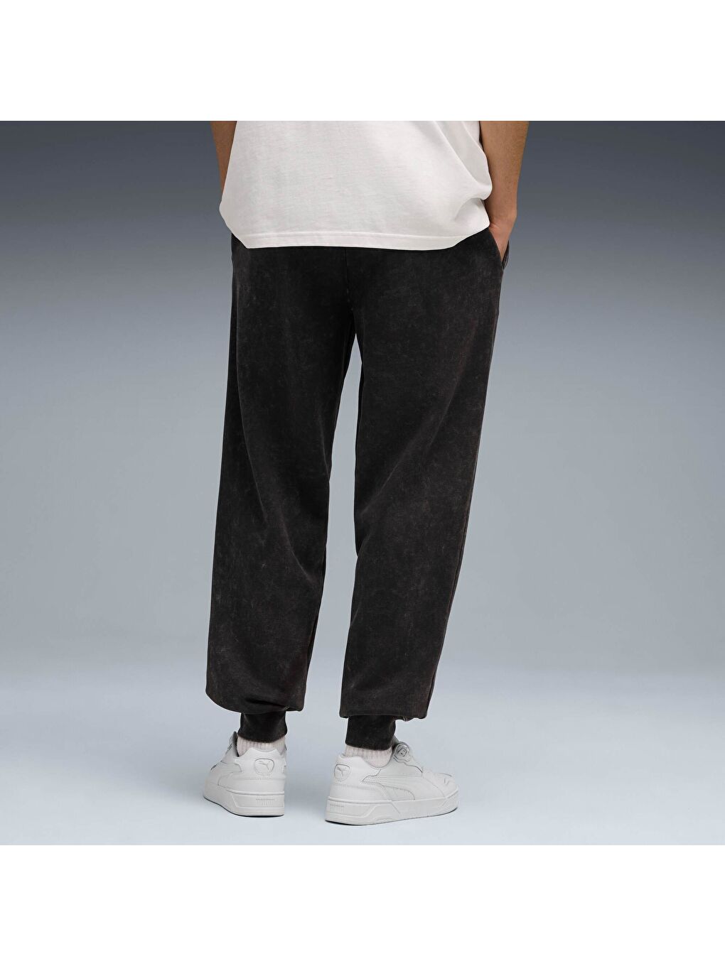 Siyah ESSENTIALS Elevated Erkek Geniş Kesim Eşofman Altı-2