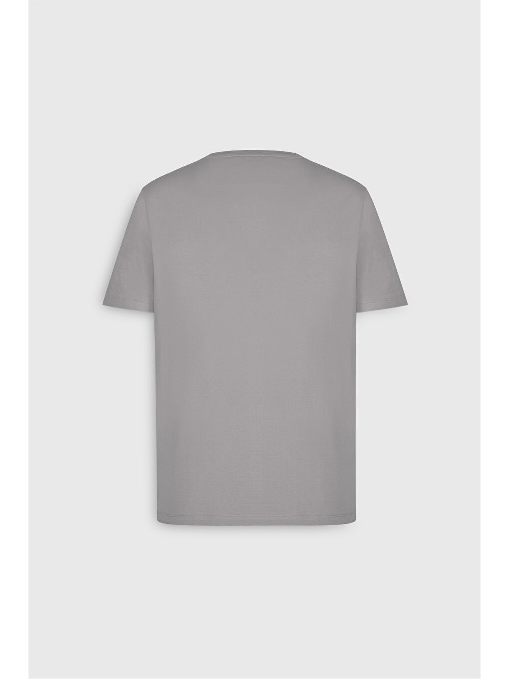 Erkek Bej Standart Fit Normal Kesim Bisiklet Yaka Pamuklu Tişört-8