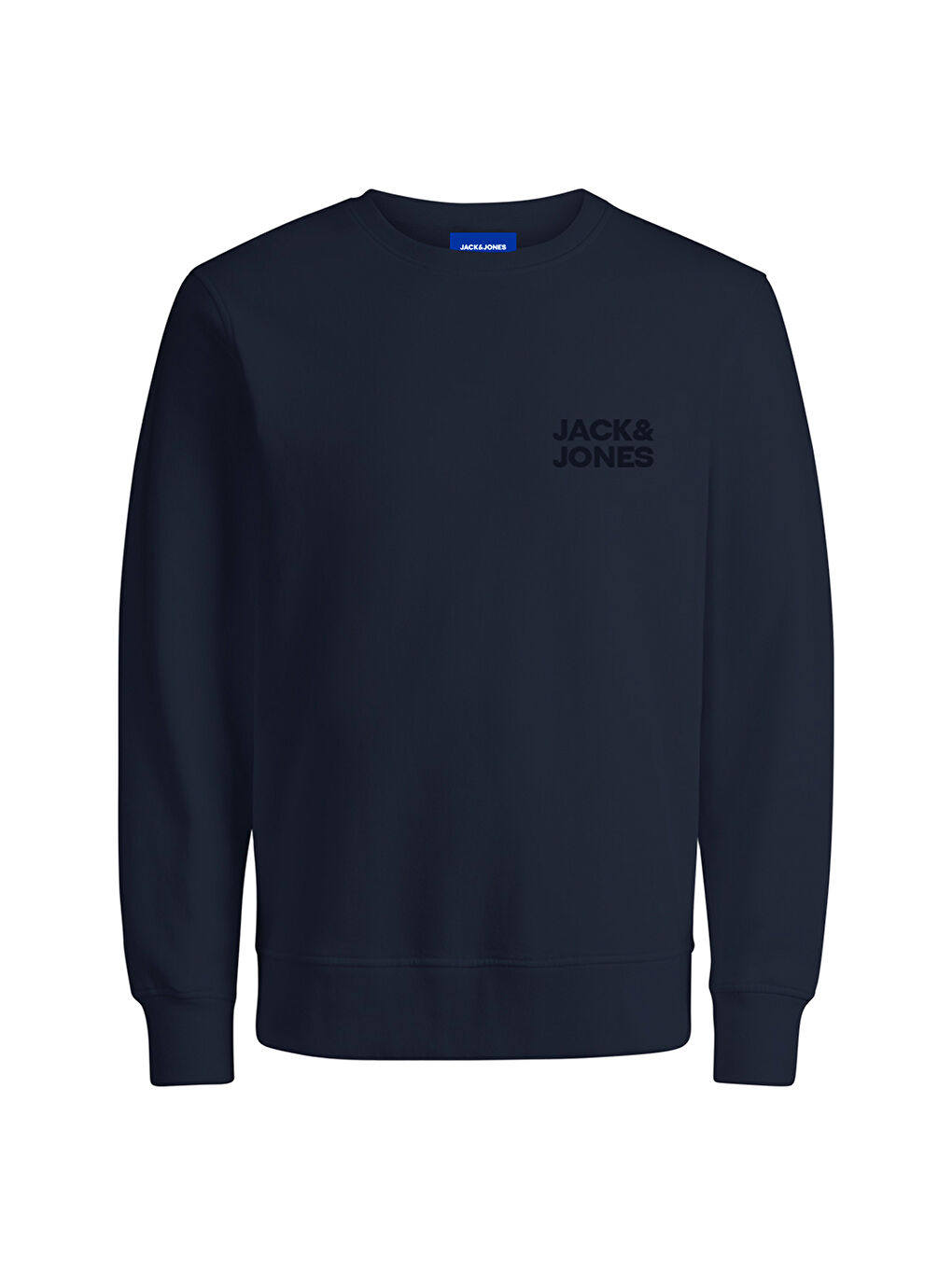 Logo Erkek Lacivert Yuvarlak Yaka Sweatshirt