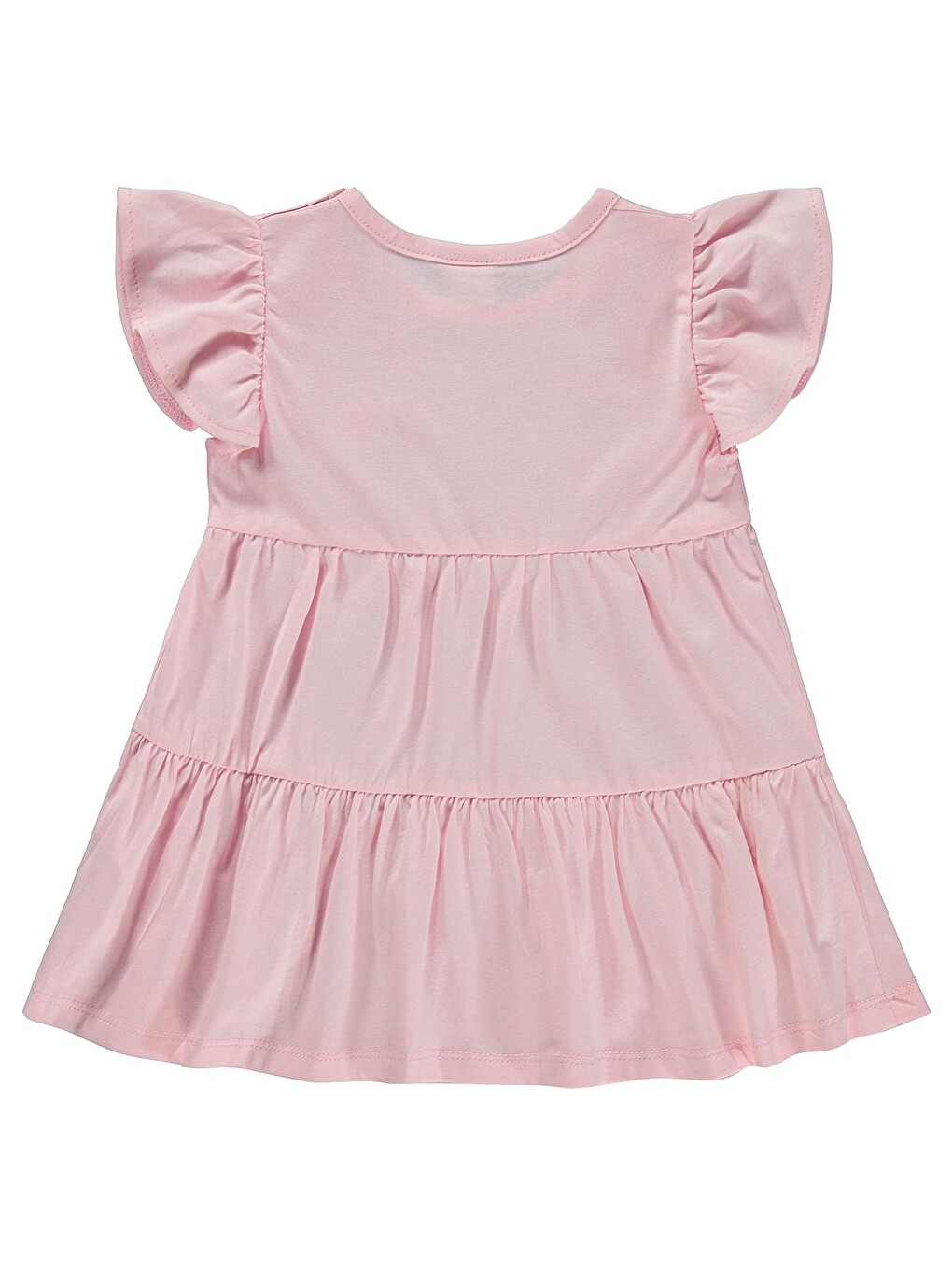 Baby Zürafa Lase Nakış 6-18 Ay Elbise - Pembe-1