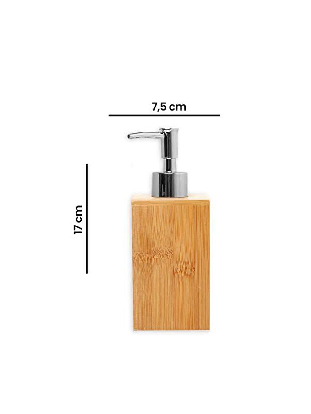 Kahverengi Bambu Sıvı Sabunluk-4