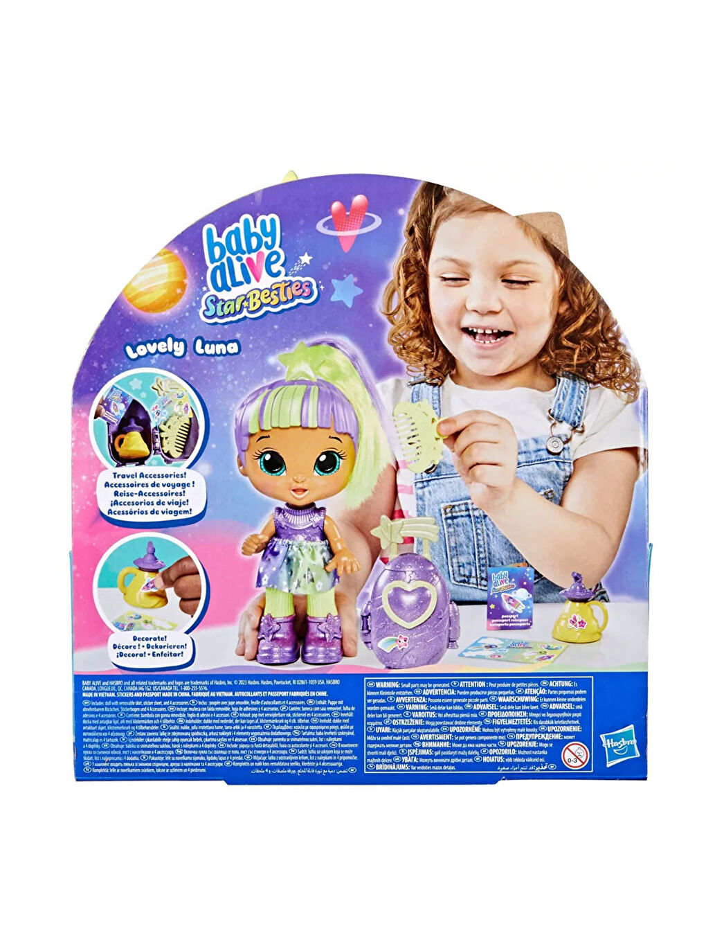 Baby Alive Renksiz Star Besties Sevimli Luna F7360 - 4