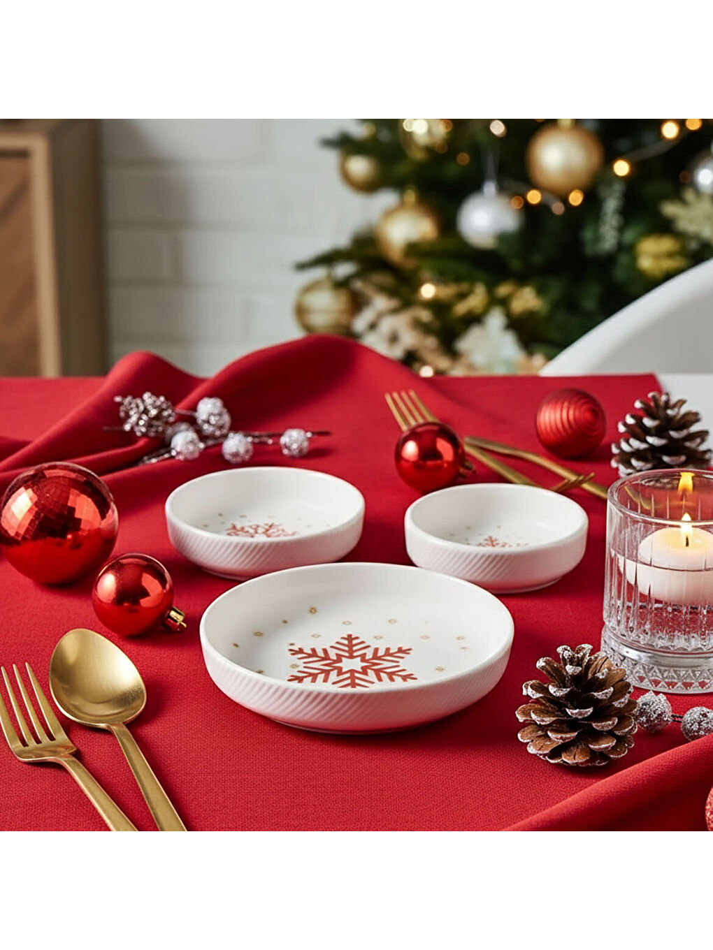 Ekru Diyar 3 Parça Bone Çerezlik - Kartanesi-4