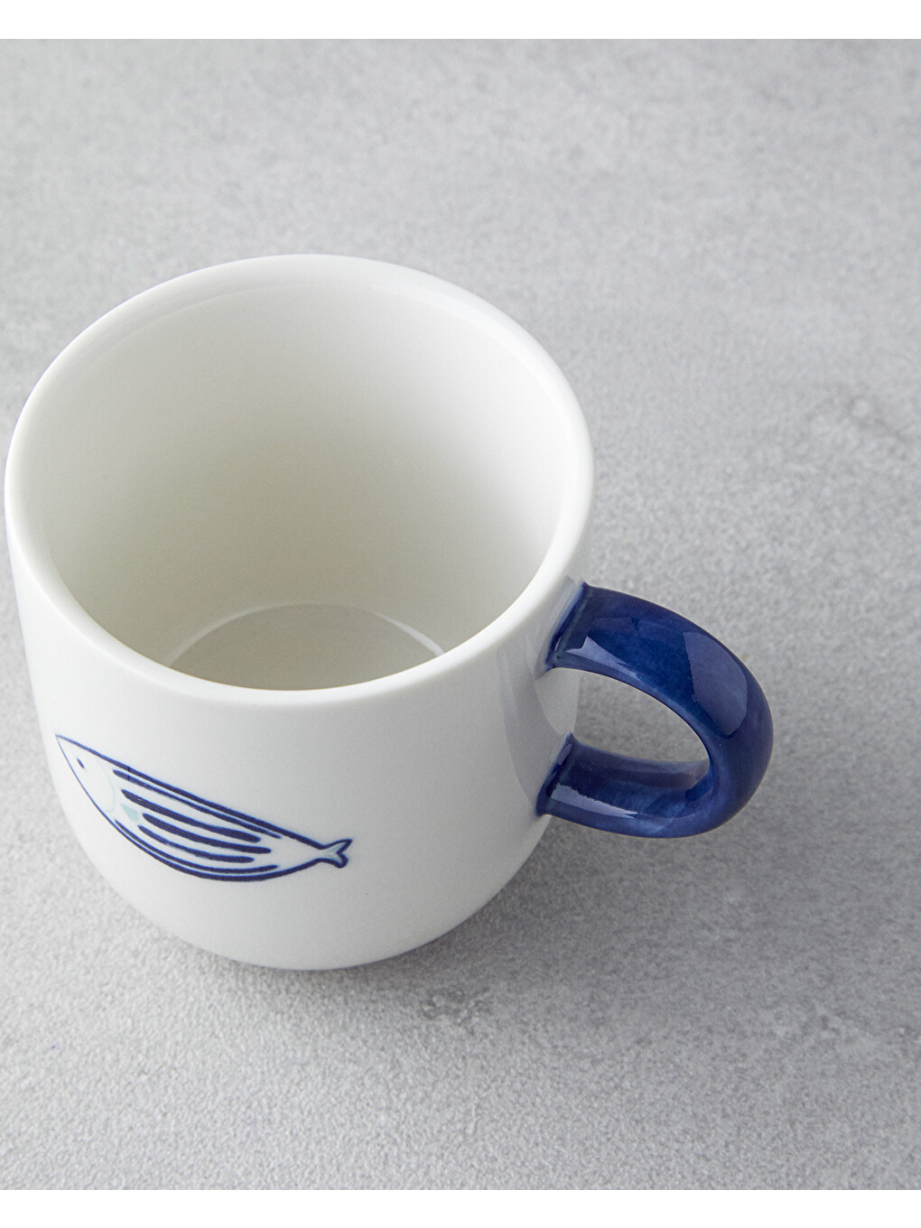 Marinique Stoneware 6'lı Kahve Fincan Takımı 130 ml Mavi-2