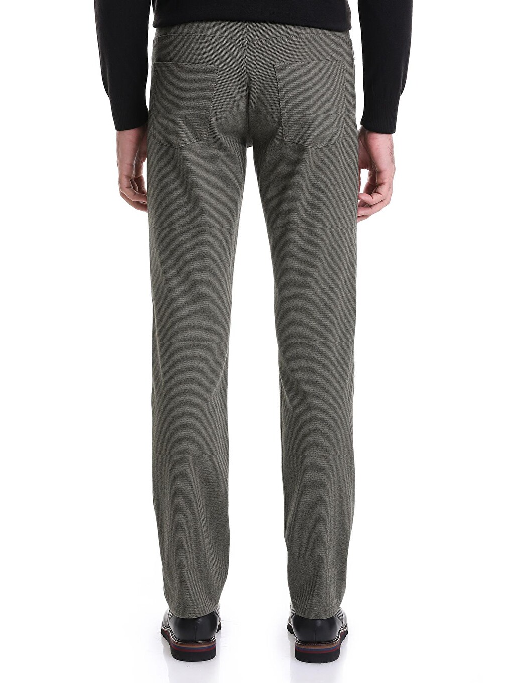 Haki Regular Fit Düz 5 Cep Pamuklu Jean Pantolon-4