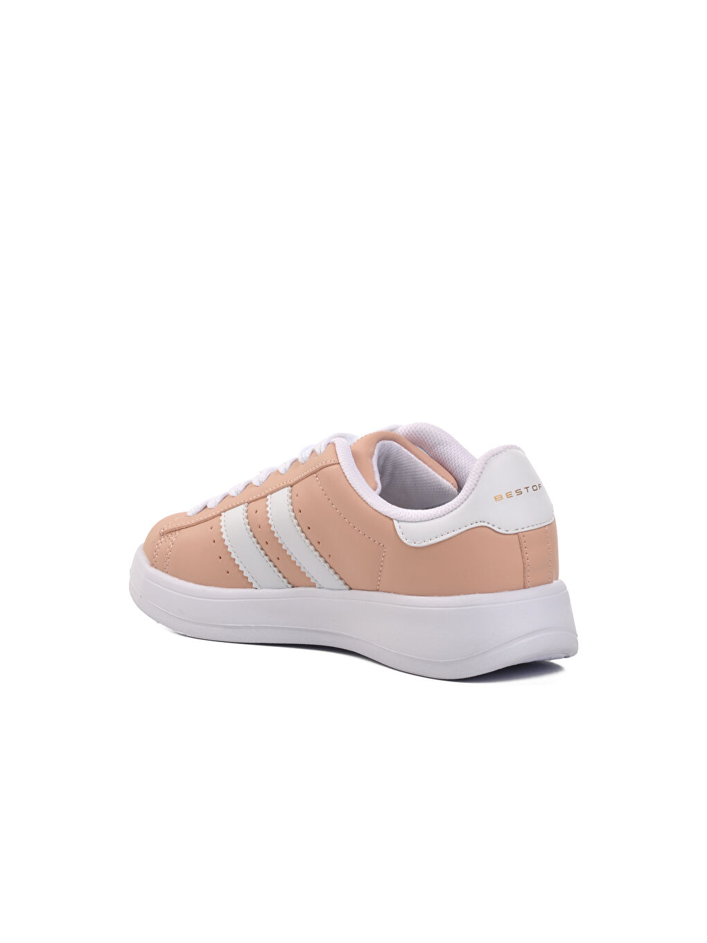 Ayakmod Pudra Pembe Pudra Kadın Bağcıklı Sneaker B-573 - 3