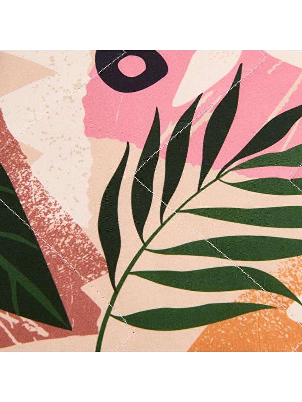 Soft Çağdaş Çiçek Çift Kişilik Yatak Örtüsü - Yeşil - 200x200 cm-1