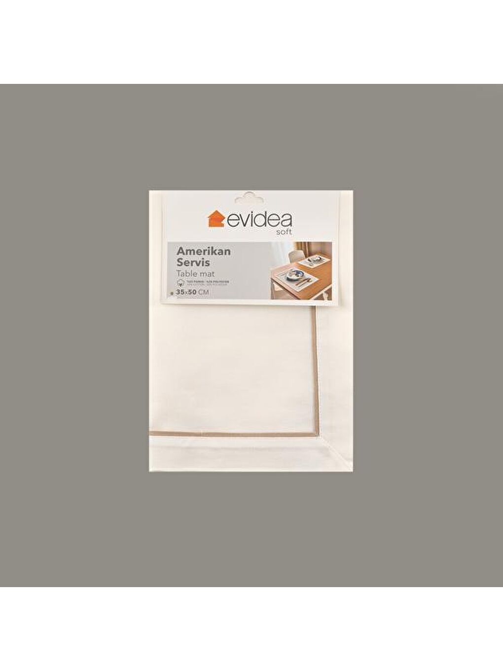 Soft Farsund 2'li Amerikan Servis - Beyaz - 35x50 cm-3