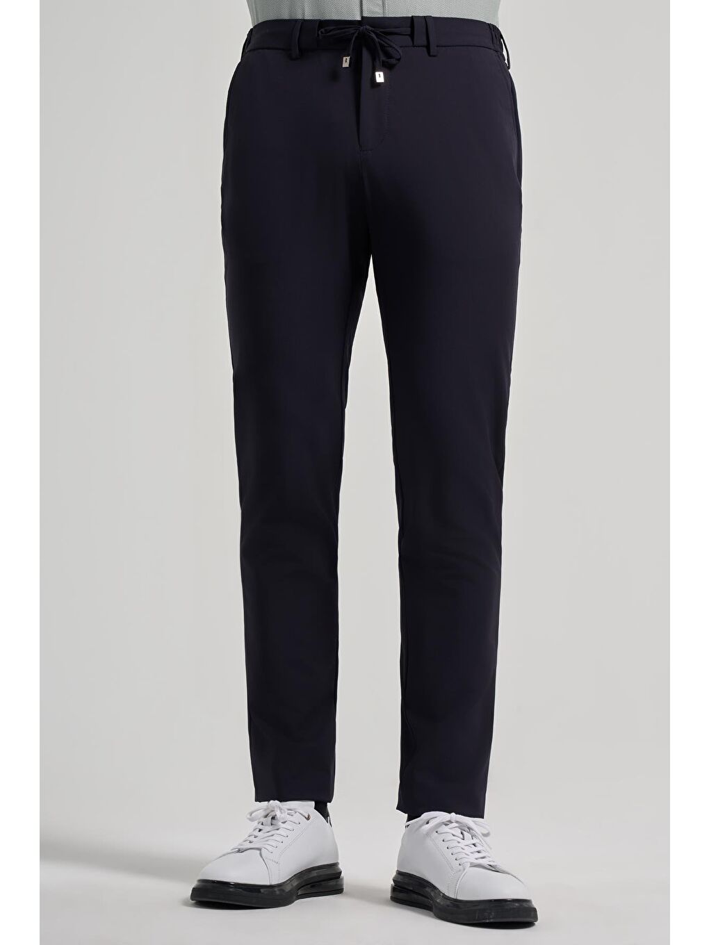 Koyu Lacivert Esnek Yandan Cepli Casual Slim Fit Jogger Pantolon 1003250118