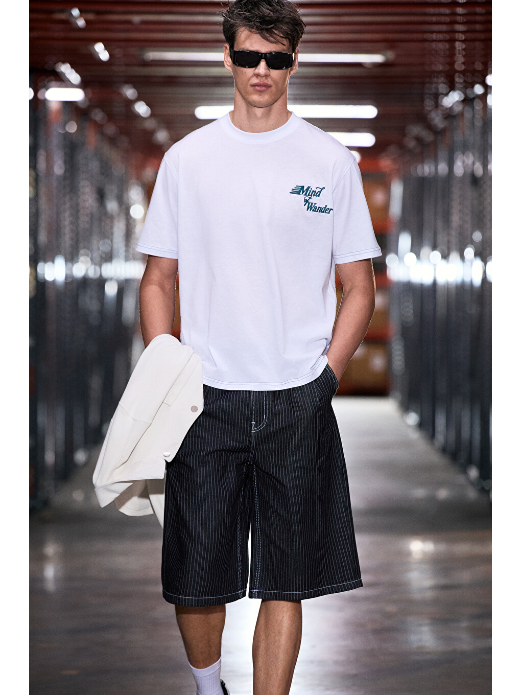 Beyaz FARID Erkek %100 Organik Pamuklu Baskı Detaylı Yuvarlak Yaka Regular Fit BEYAZ T-Shirt-3