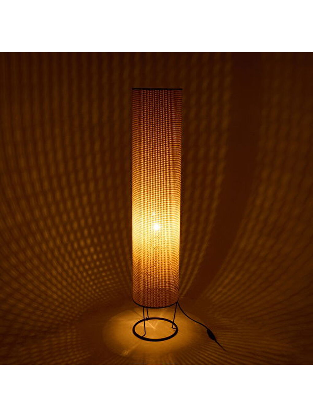 Evidea Ekru Lighting Menel Lambader - Krem / Siyah - 110x21x21 cm - 1