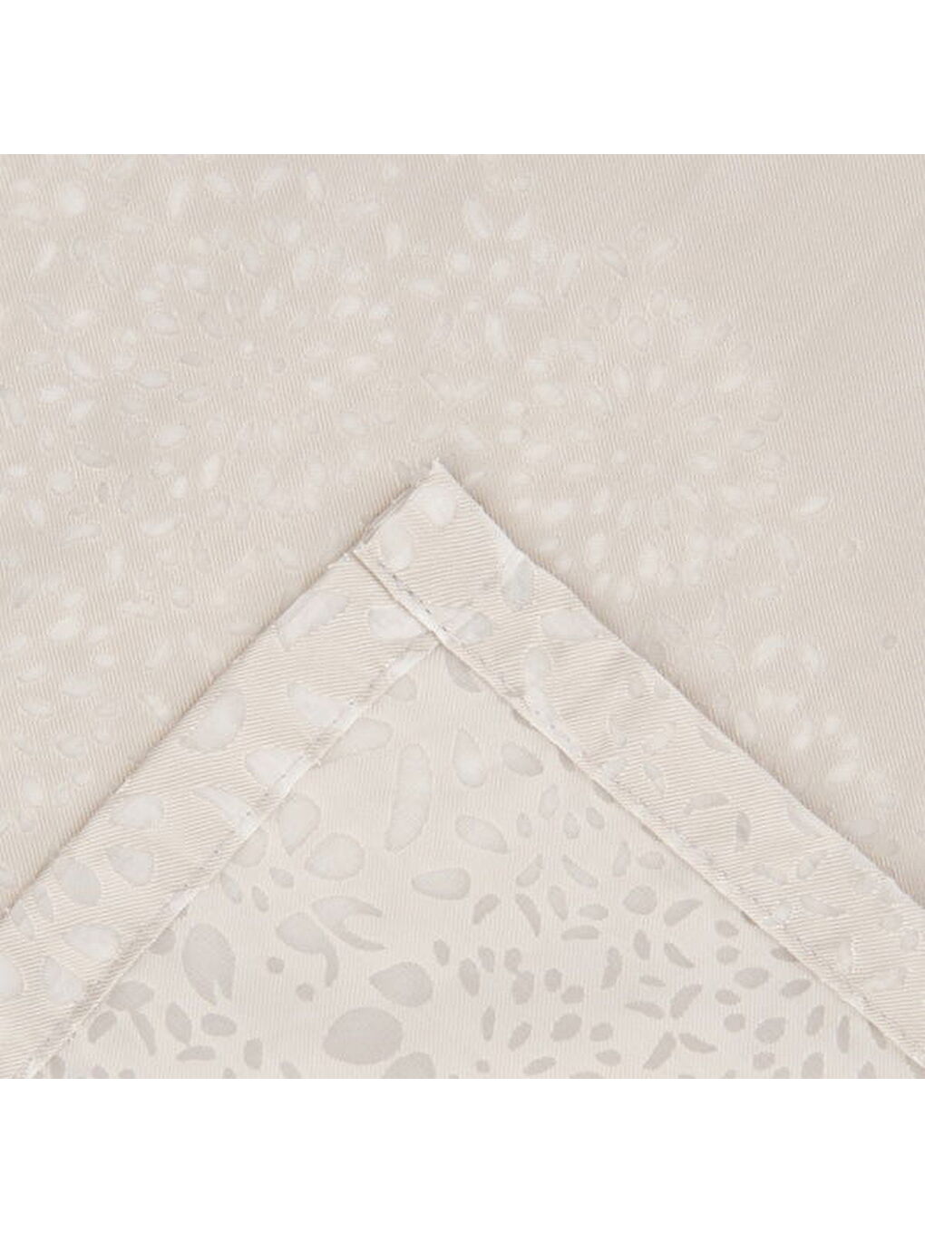 Soft Floral Devore Masa Örtüsü - Gri - 140x200 cm-1