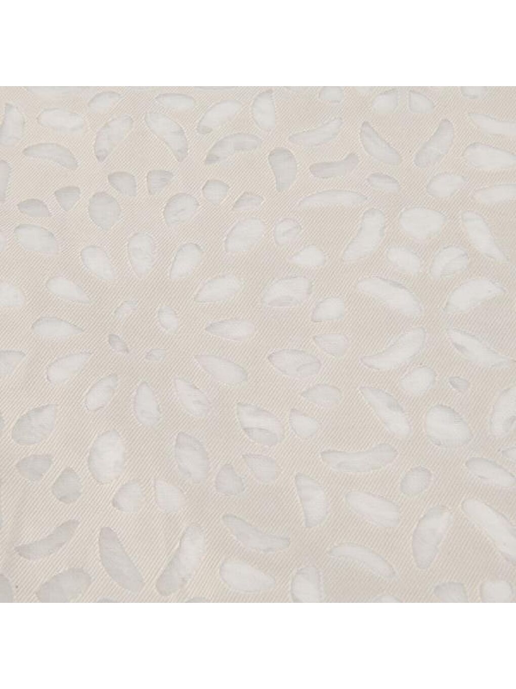 Soft Floral Devore Masa Örtüsü - Gri - 140x200 cm-3