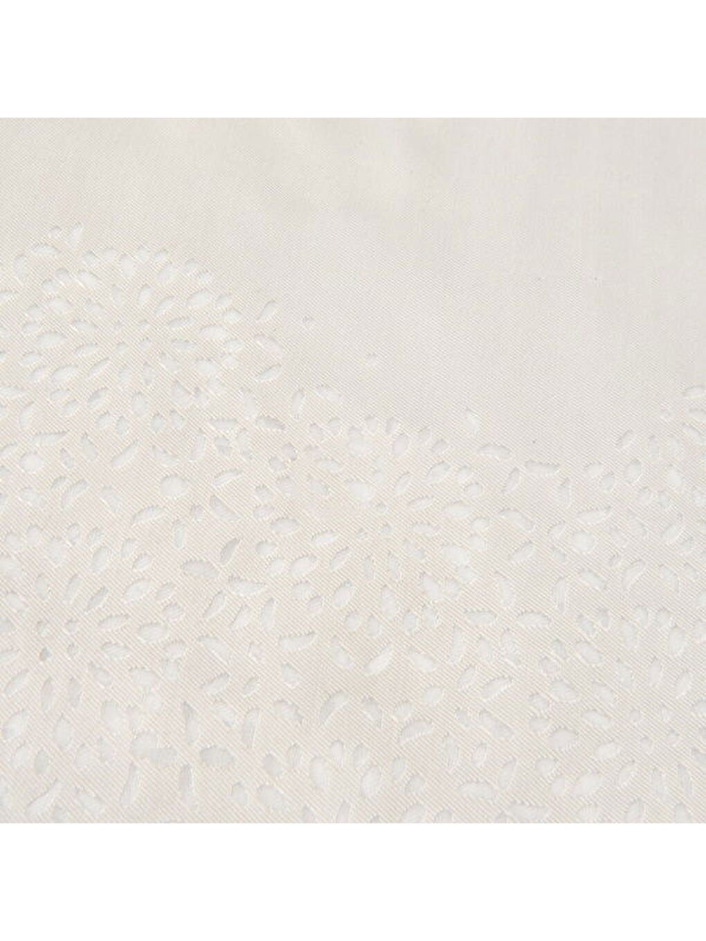 Soft Floral Devore Masa Örtüsü - Gri - 140x200 cm-5