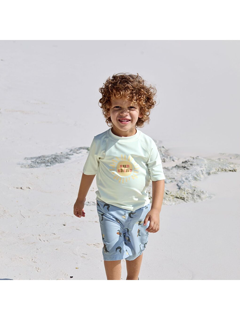 Mavi Crocodile UV Korumalı Mayo Şort Sky Blue-3