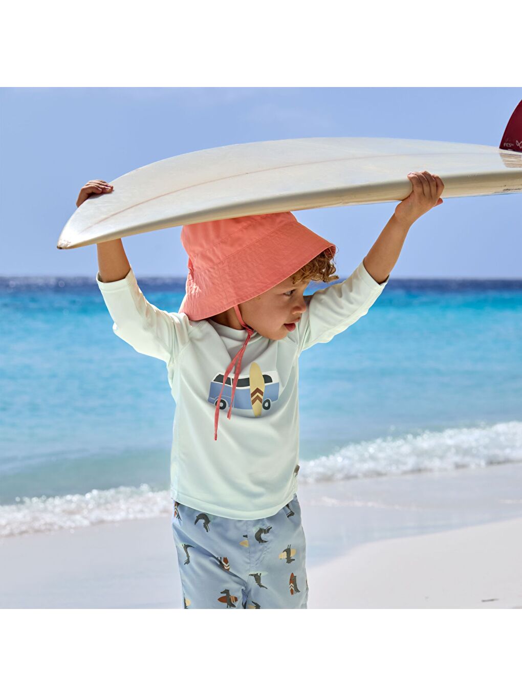 Mavi Crocodile UV Korumalı Mayo Şort Sky Blue-5