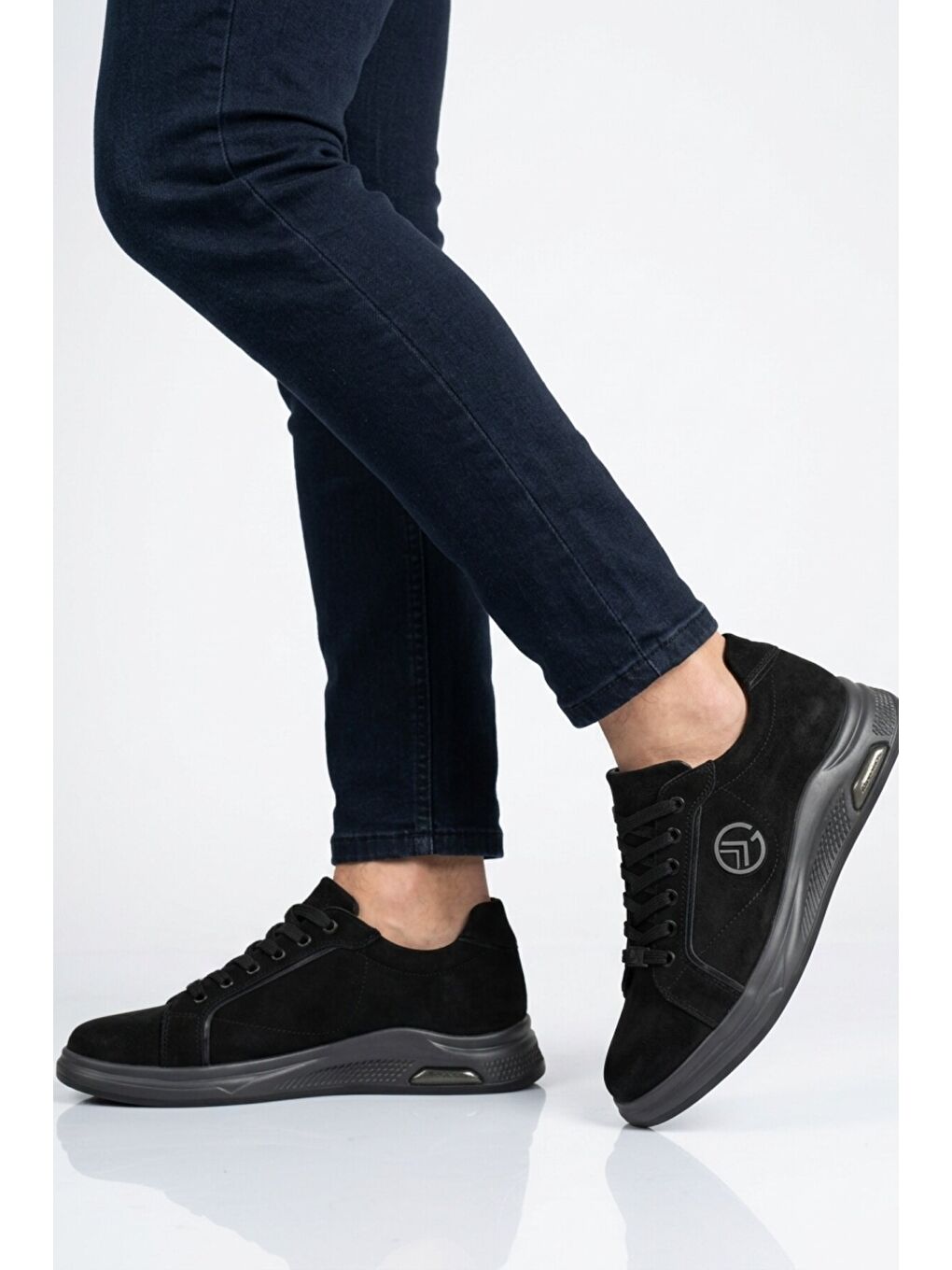 Siyah Hakiki Deri Erkek Casual Ayakkabı 6Y2801-9676 M