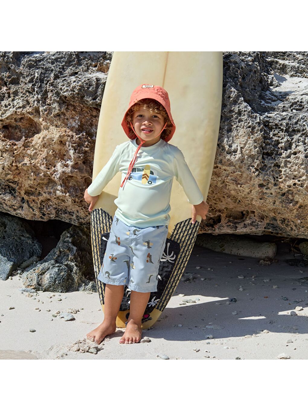 Mavi Crocodile UV Korumalı Mayo Şort Sky Blue-6