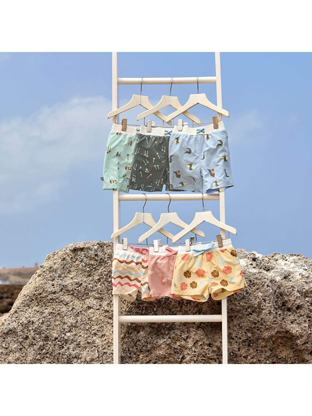 Mavi Crocodile UV Korumalı Mayo Şort Sky Blue-8