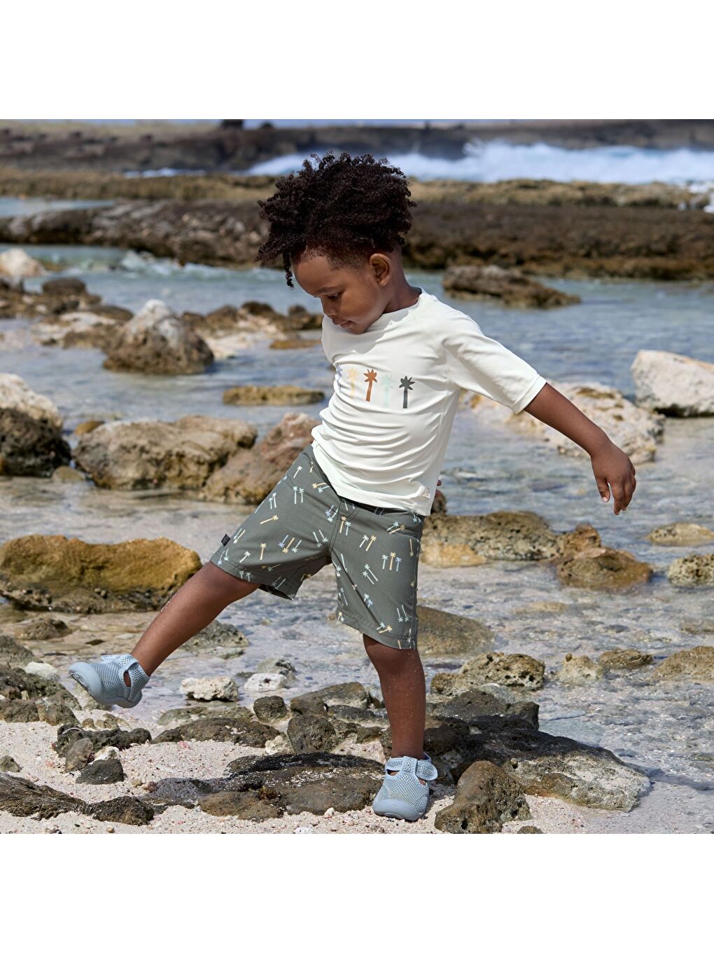 Yeşil Palms UV Korumalı Mayo Şort Deep Olive-3