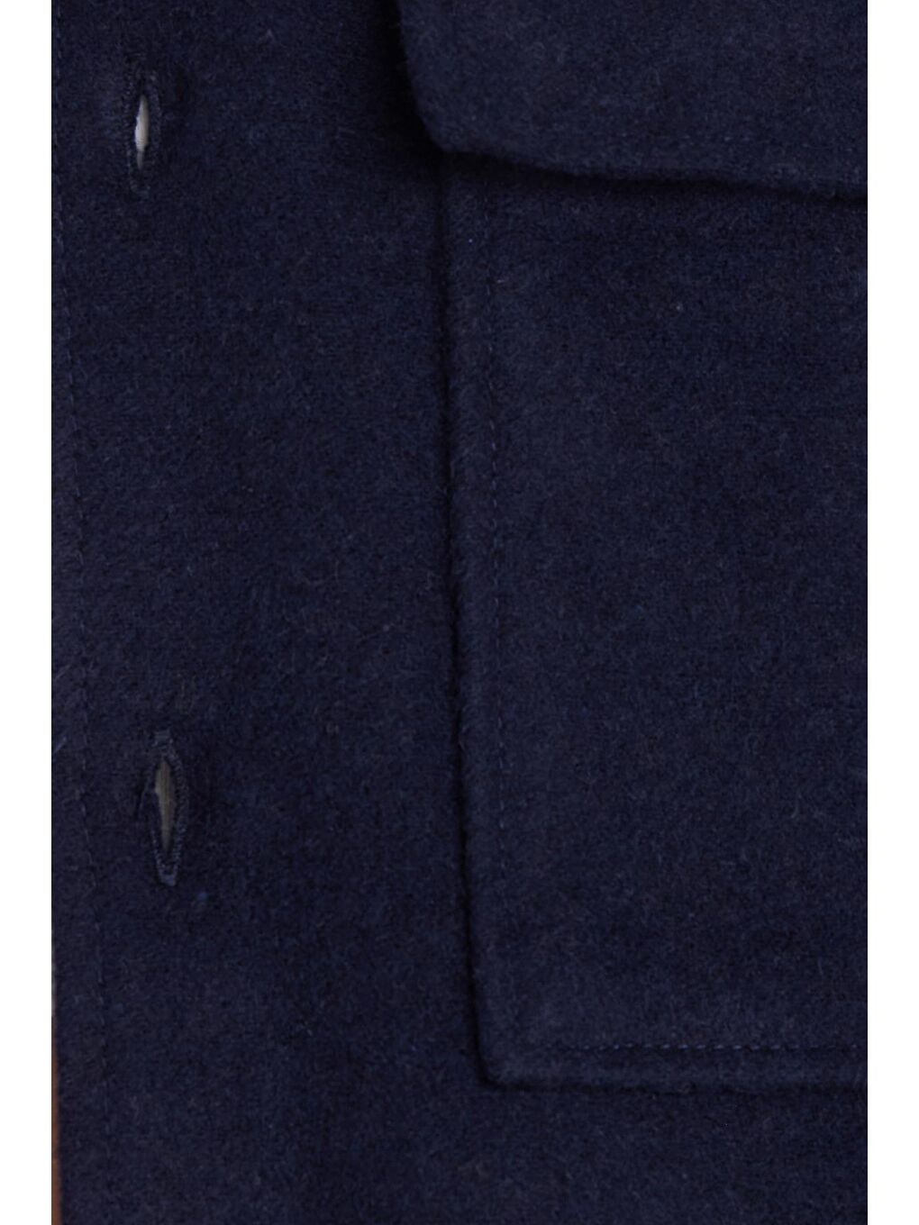 Kadın Relax Fit Rahat Kesim Cepli Düz Apaş Yaka Lacivert Mont Gömlek-5