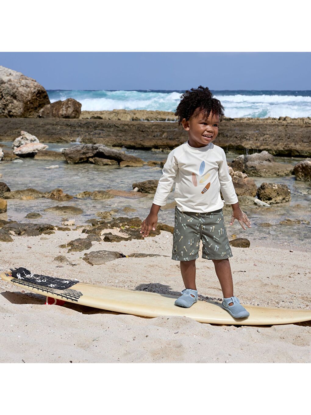 Yeşil Palms UV Korumalı Mayo Şort Deep Olive-5