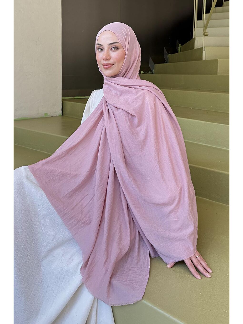 Pembe Organic Premium Şal Pudra-2