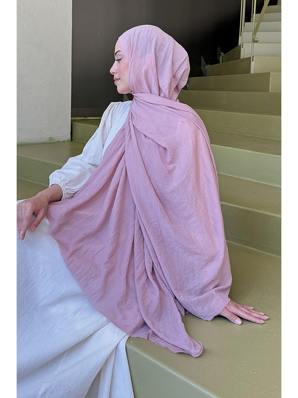 Pembe Organic Premium Şal Pudra-3