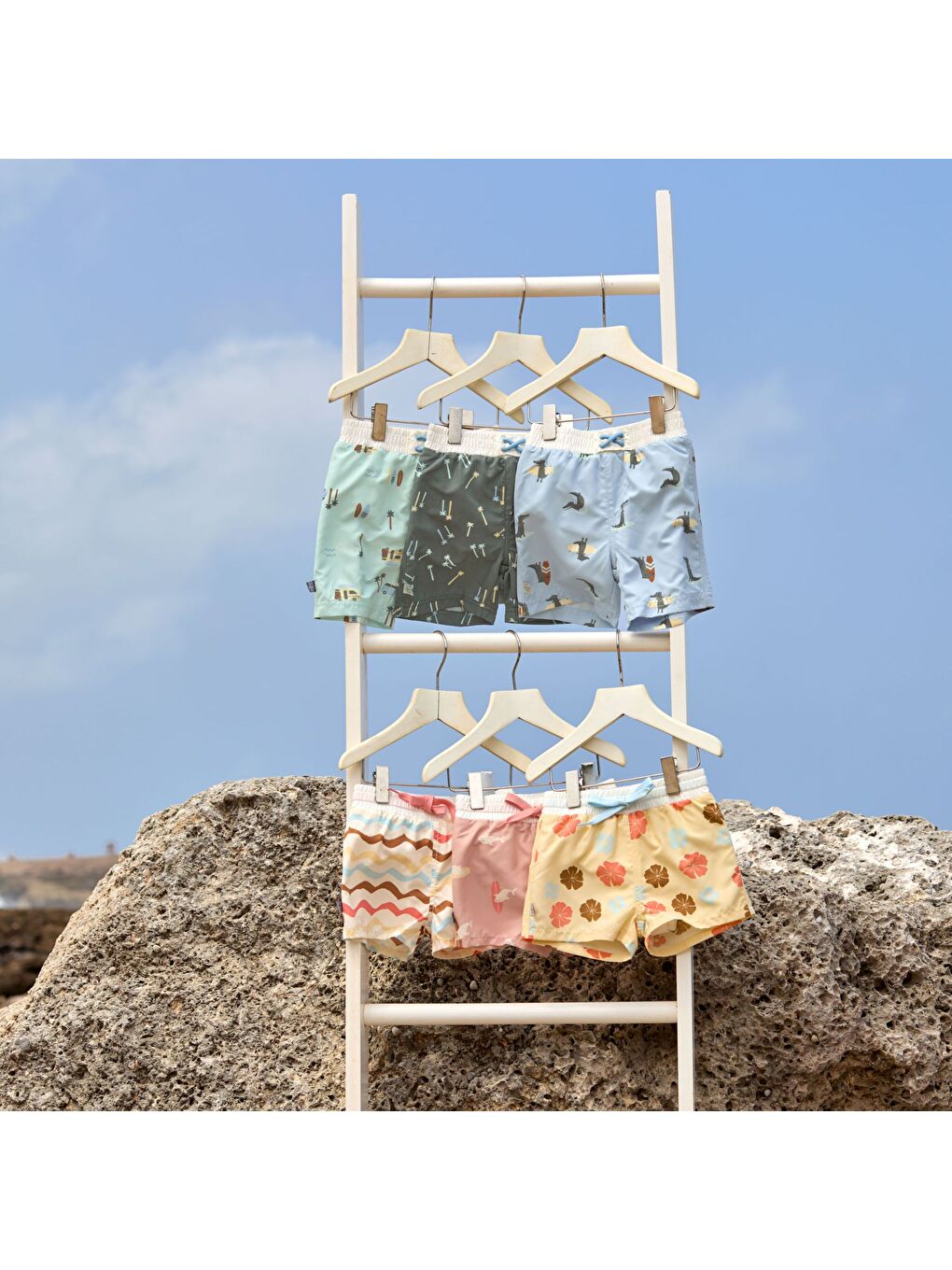 Yeşil Palms UV Korumalı Mayo Şort Deep Olive-7