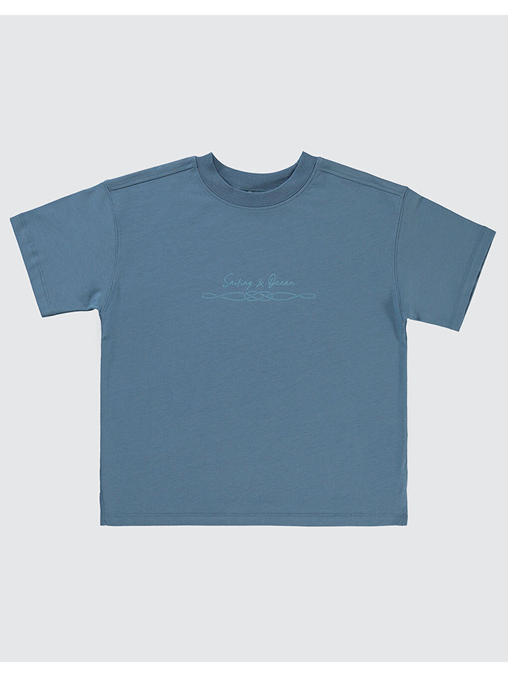 Boys Erkek Çocuk Tişört 10-13 Yaş İndigo