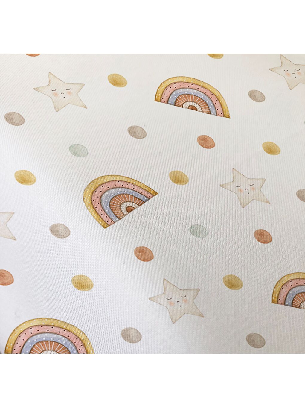 Karışık Minik Yıldızlar Desenli Çarşafsız 2'li Takım Baskılı Nevresim Takımı 160x220 cm-2