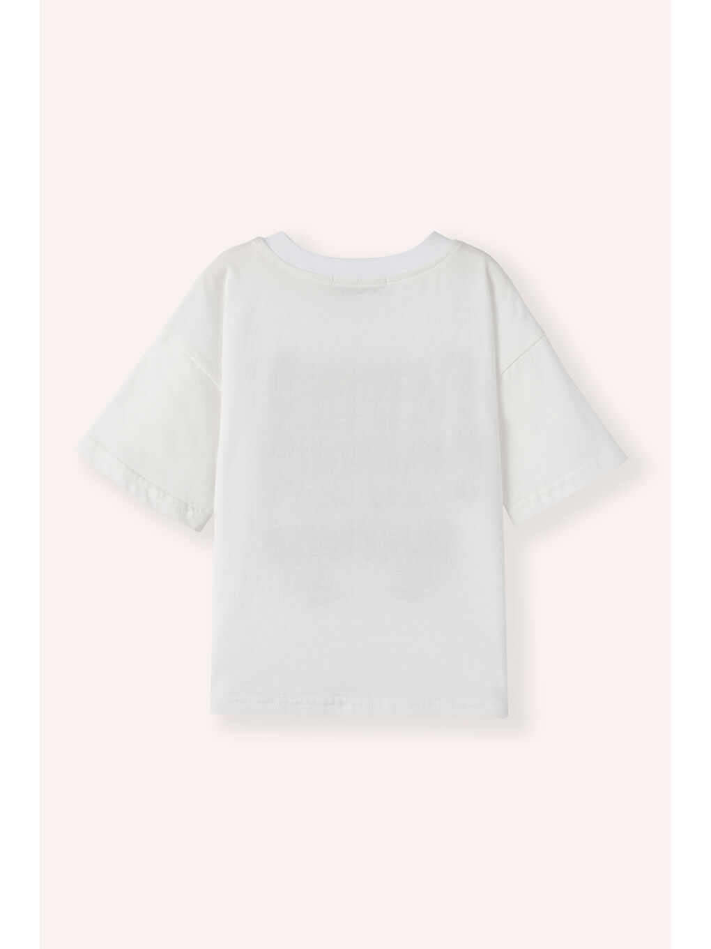 Erkek Çocuk Baskı Detaylı T-Shirt Beyaz-1