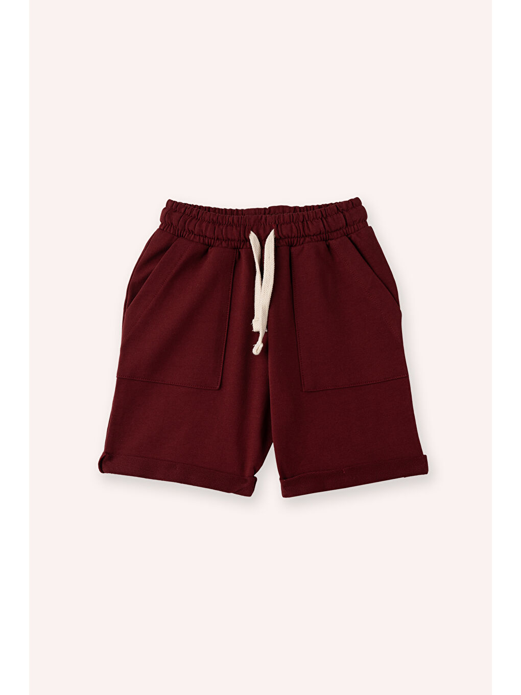 Bordo Erkek Çocuk Şort Siyah