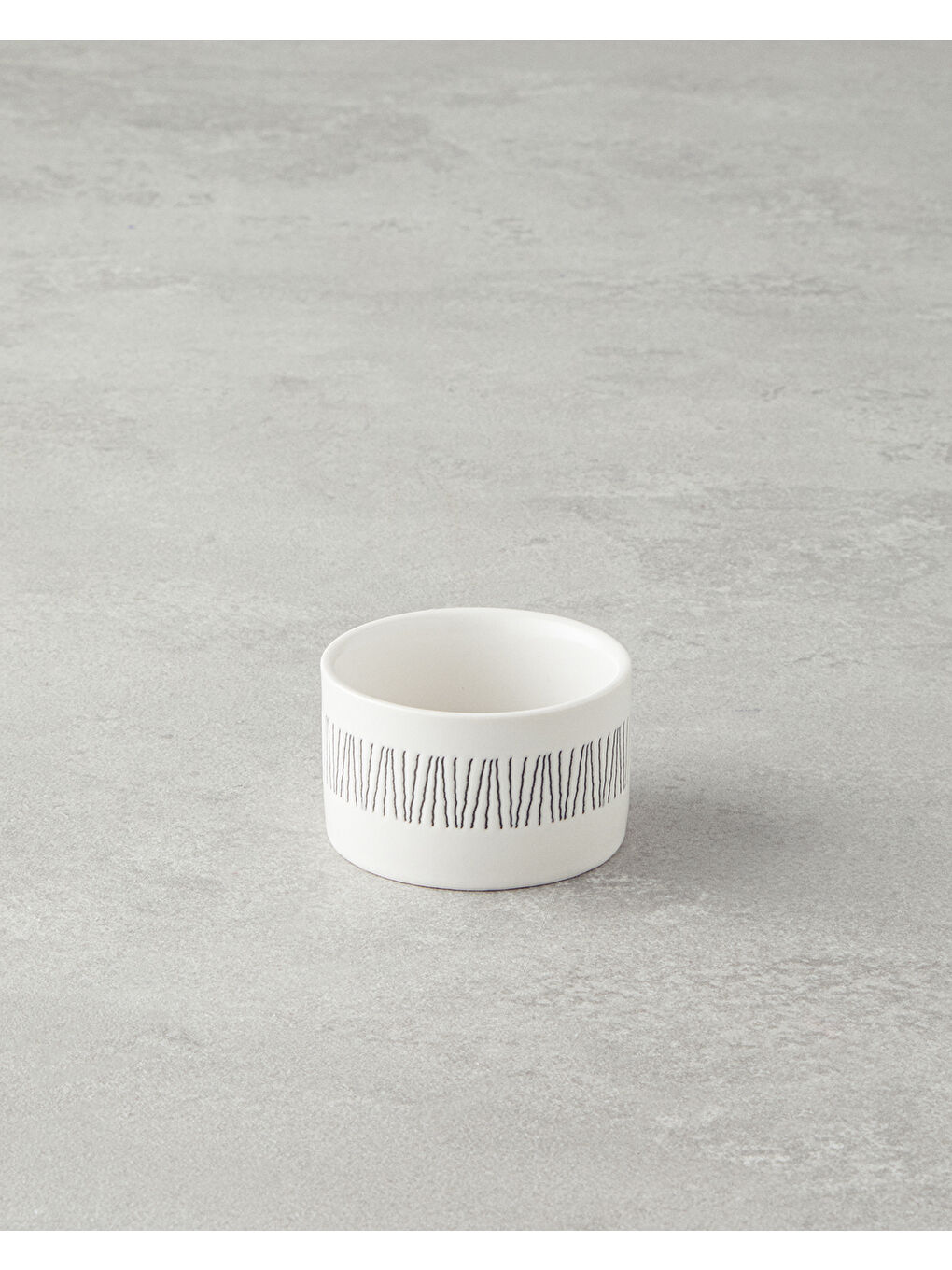 Bona Stoneware 3'lü Çerezlik 6,5 cm Siyah-Beyaz-Bej-1