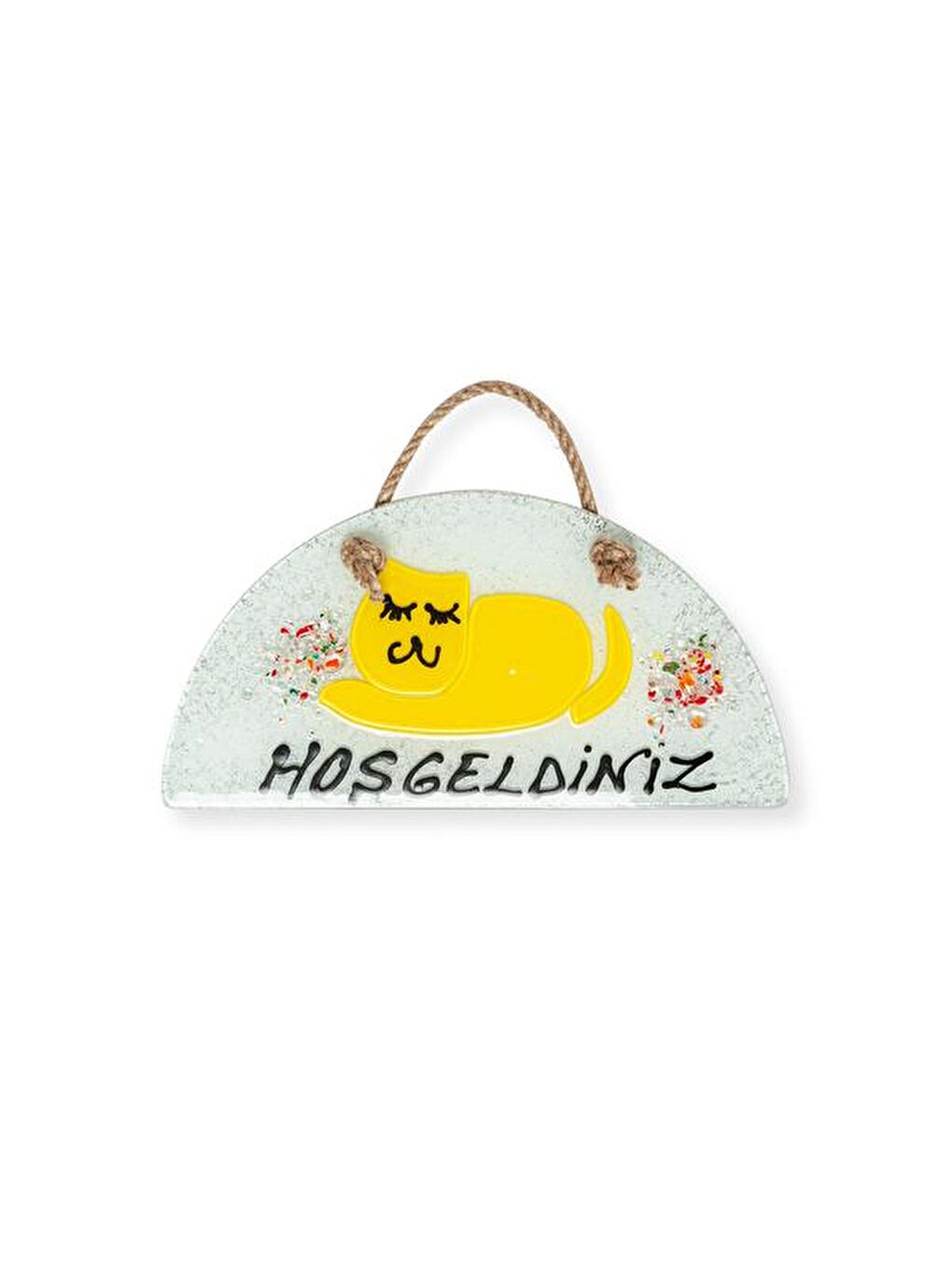 Q-Art Sari Hoş Geldin Kapı Süsü - 24 cm